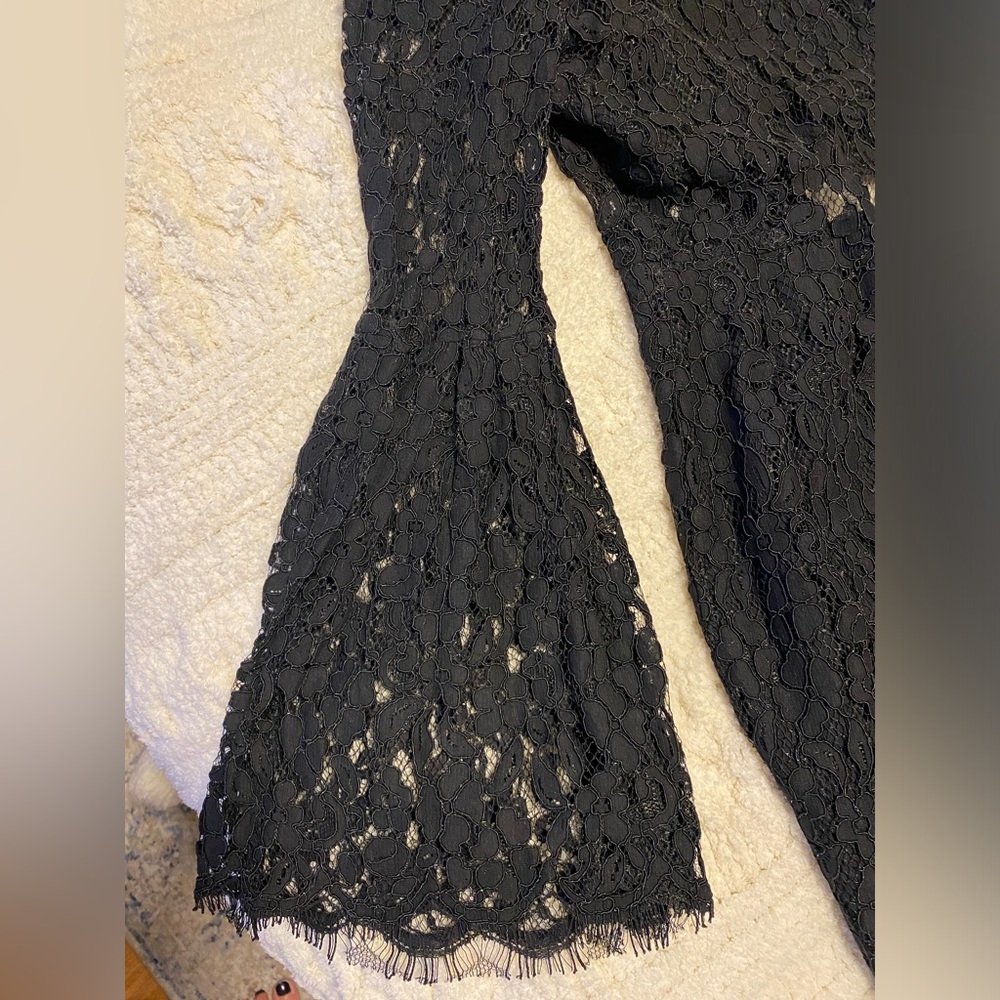 LACE MERMAID MIDI DRESS | black size M - Picture 5 of 10